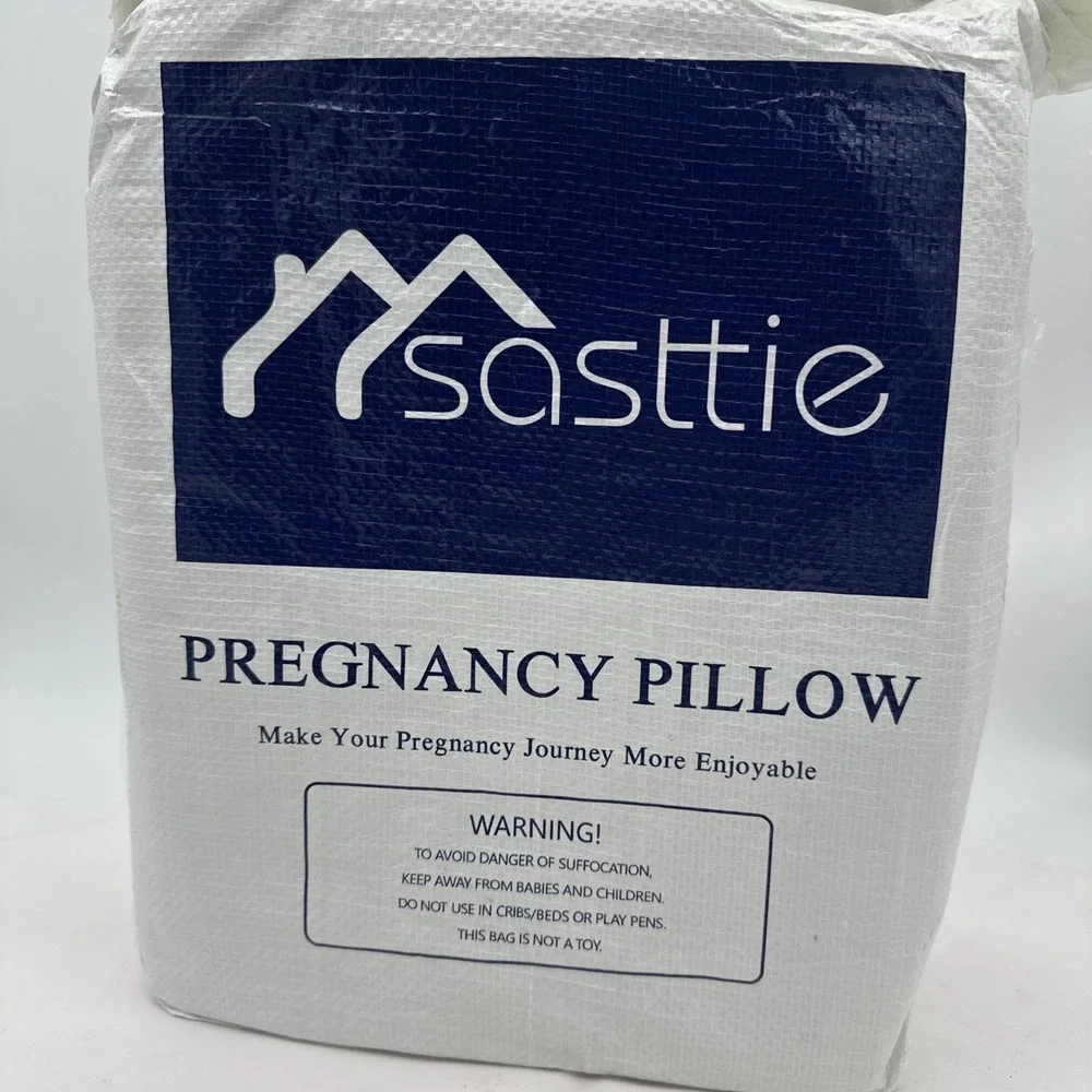 Sasttie Gray Pregnancy Pillow Maternity Support Comfort Body Pillow for Sleeping
